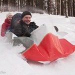 Масленичные гонки на баннерах